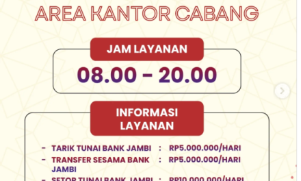 Bank Jambi Perbarui Layanan ATM Dan CRM, Jam Operasional Dan Limit Transaksi Disesuaikan