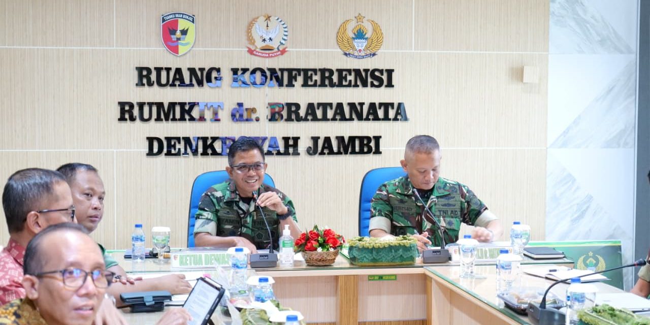 Danrem 042/Gapu Tekankan Tata Kelola Bersih Di Rumkit dr. Bratanata Jambi