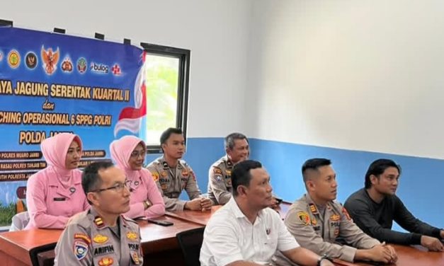 Polsek Mestong Ikuti Panen Raya Jagung Nasional, Dukung Program Ketahanan Pangan