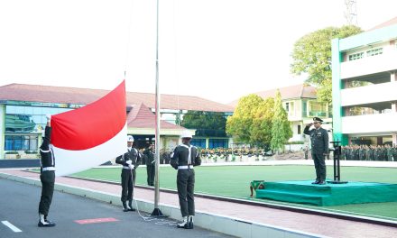 Pimpin Upacara Hari Lahir Pancasila, Kapoksahli Pangdam II/Swj: Pancasila Pemersatu Bangsa dan Fondasi Perdamaian Dunia