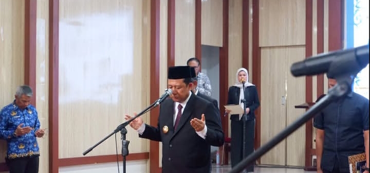 Bupati Muaro Jambi Lantik 28 Pejabat, Tekankan Integritas Dan Inovasi Untuk Pelayanan Publik