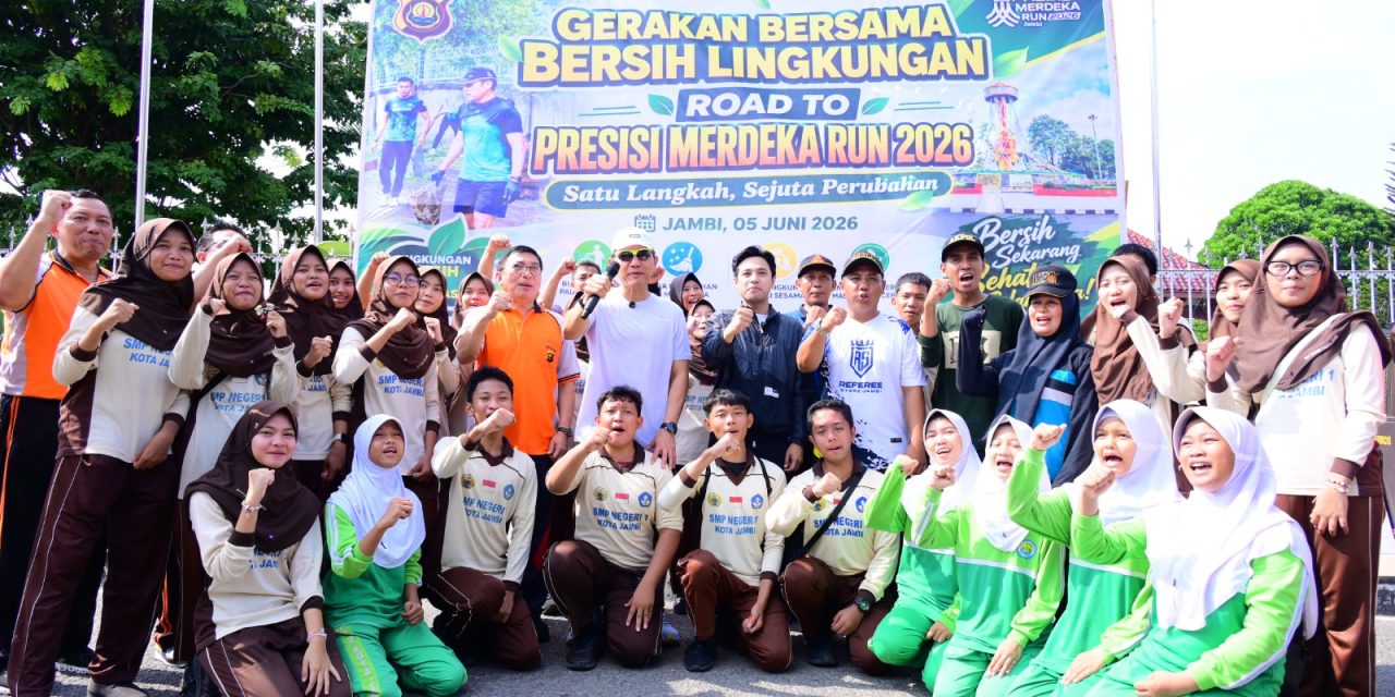 Sambut Hari Bhayangkara Ke-80, Polda Jambi Ajak Masyarakat Jaga Lingkungan Melalui Gerakan Bersih Bersama