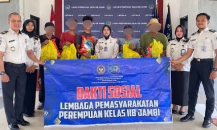 Lapas Perempuan Jambi Salurkan Bantuan Sosial, Perkuat Kepedulian Dan Kebersamaan Dengan Masyarakat
