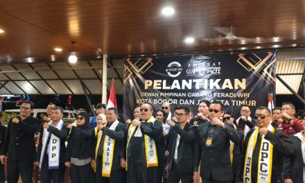 Ketum FERADI WPI Lantik DPC Jakarta Timur Dan Kota Bogor, Dorong Advokat Jadi Garda Terdepan Pembela Masyarakat