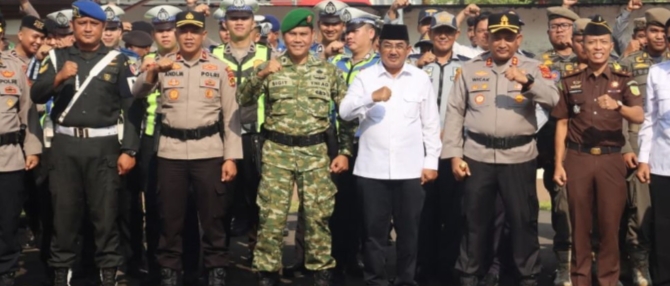 Polres Tanjab Barat Gelar Apel Kewaspadaan Sabuk Kamtibmas, Perkuat Sinergi Jaga Keamanan Daerah