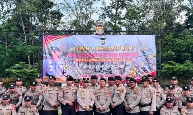 Sambut Hari Bhayangkara Ke-80, Tim Dalmas Polres Muaro Jambi Ikuti Penilaian Lomba Tingkat Polda Jambi