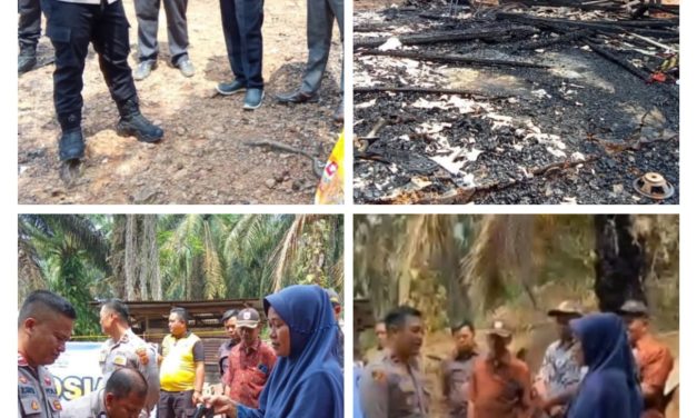 Sambut Hari Bhayangkara Ke-80, Polsek Bahar Selatan Salurkan Bantuan Kepada Korban Kebakaran