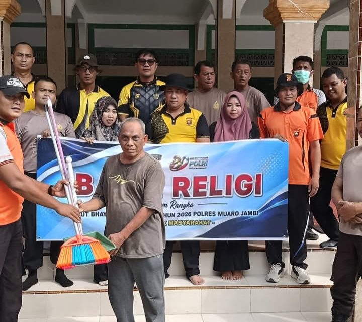 Sambut Hari Bhayangkara Ke-80, Polsek Sungai Bahar Gelar Bhakti Sosial Religi Di Masjid At-Taqwa