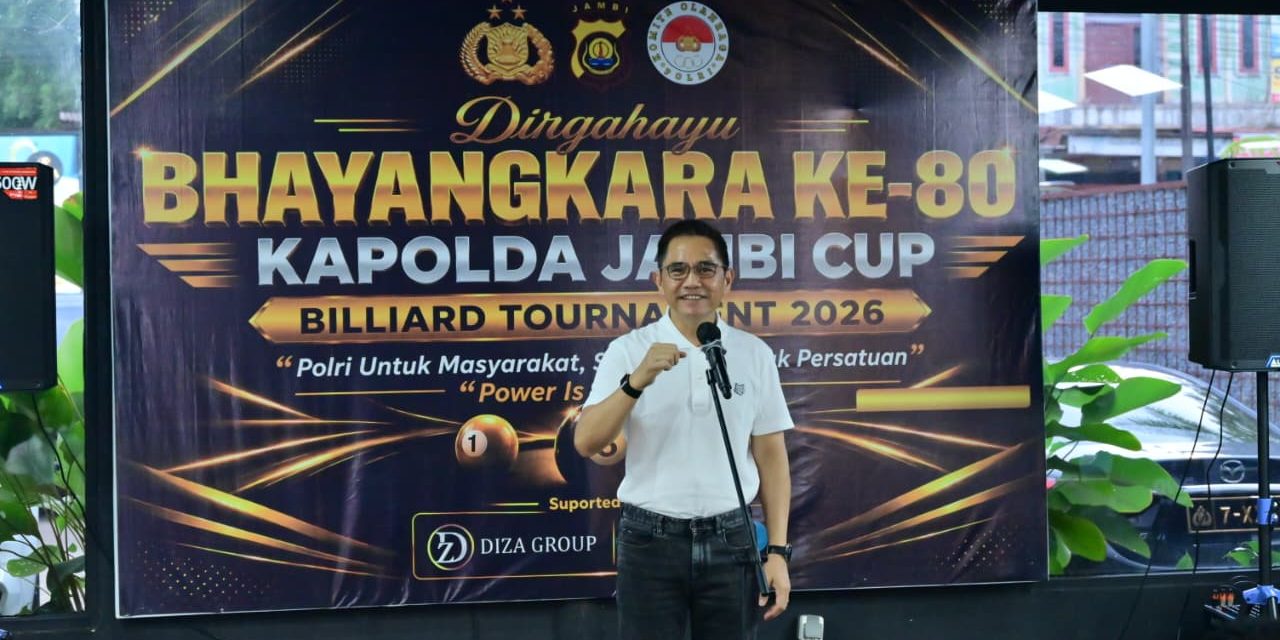 Kapolda Cup Billiard Tournament 2026 Resmi Bergulir, Perkuat Soliditas TNI-Polri Di Jambi