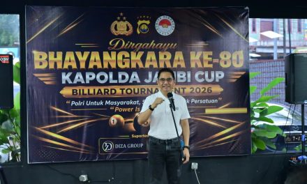 Kapolda Cup Billiard Tournament 2026 Resmi Bergulir, Perkuat Soliditas TNI-Polri Di Jambi
