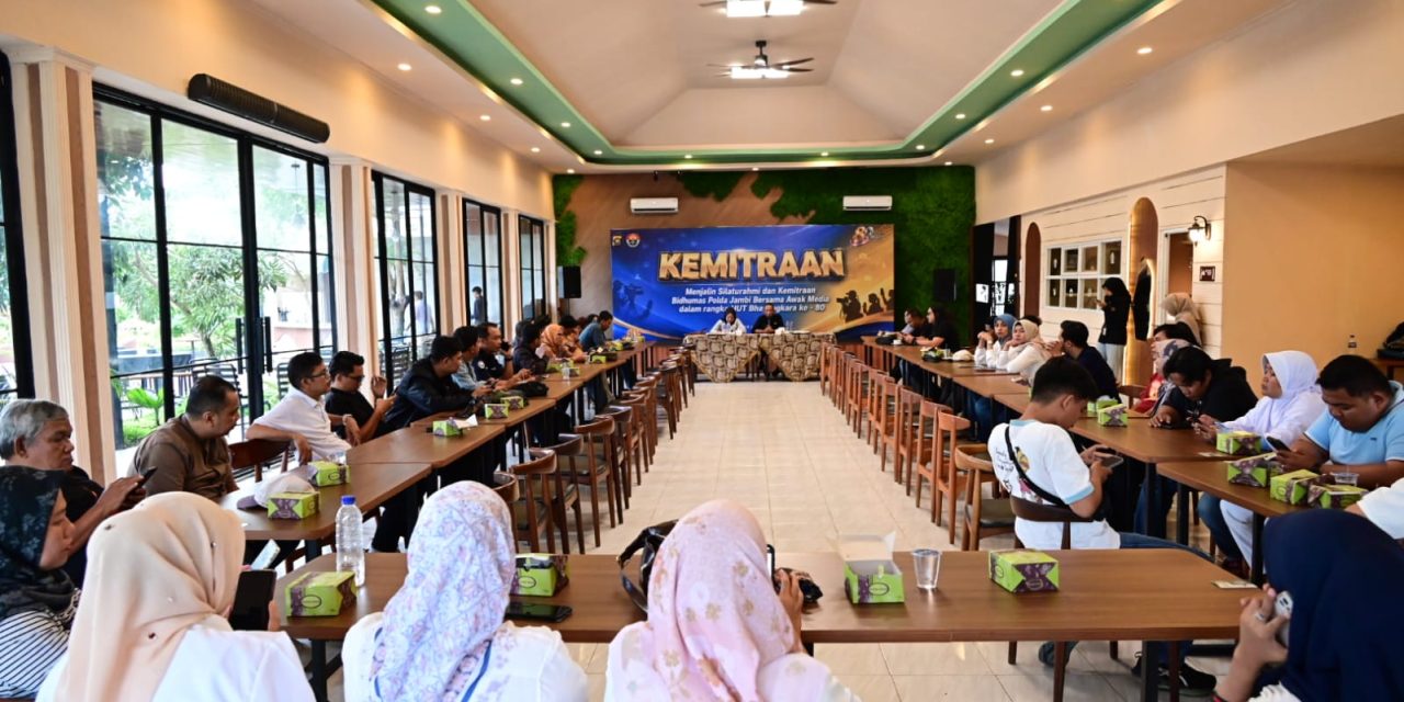 Polda Jambi Perkuat Sinergi Dengan Awak Media Melalui Kegiatan Kemitraan