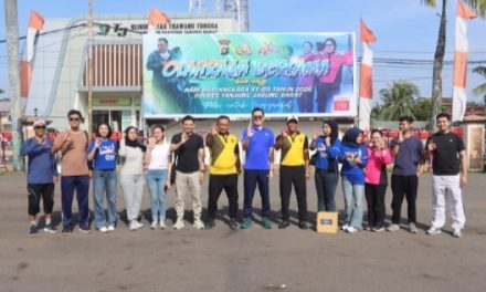 Polres Tanjung Jabung Barat Gelar Olahraga Bersama, Perkuat Sinergi Peringati Hari Bhayangkara Ke-80