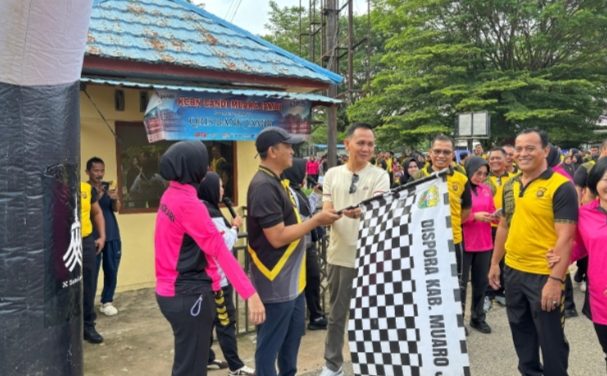Polres Muaro Jambi Semarakkan HUT Bhayangkara Ke-80 Lewat Olahraga Bersama di KCBN Muaro Jambi