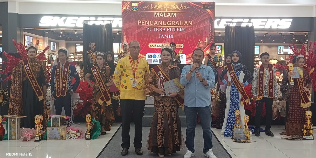 Afia Meilin Putri Islamy Borong Empat Penghargaan, Resmi Dinobatkan Sebagai Puteri Jambi 2026