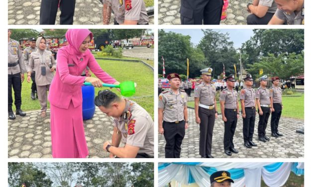 Kapolres Muaro Jambi Pimpin Korps Raport Kenaikan Pangkat 35 Personel Periode 1 Juli 2026
