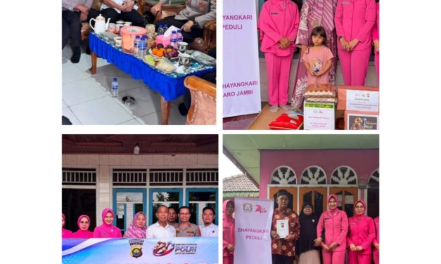 Sambut Hari Bhayangkara Ke-80, Polres Muaro Jambi Gelar Anjangsana Ke Purnawirawan Polri