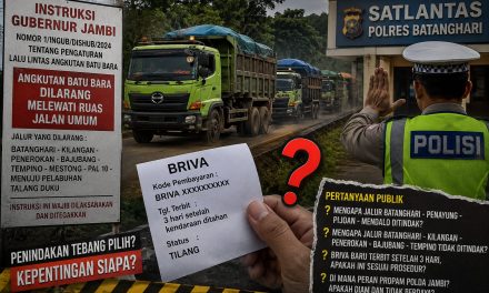 BRIVA Terbit Setelah Tiga Hari, Publik Pertanyakan Pengawasan Propam Polda Jambi Dan Konsistensi Penindakan Angkutan Batu Bara Di Batanghari