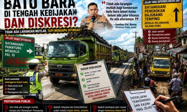 Dirlantas Polda Jambi Kepolisian Fokus Tegakkan Aturan Lalu Lintas, Bukan Larangan Operasional Angkutan Batu Bara
