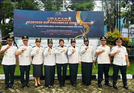 Kalapas Perempuan Kelas IIB Jambi Sampaikan Ucapan Selamat Atas Pelantikan Dan Amanah Jabatan Baru