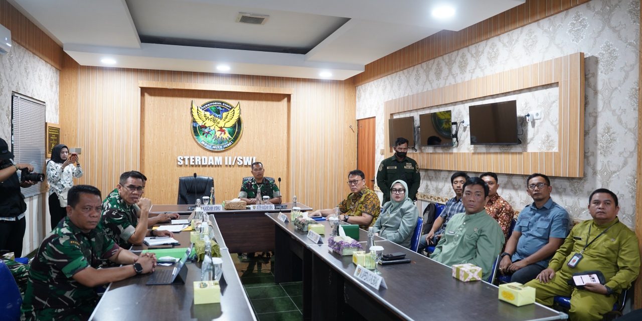 Aster Kasdam II/Swj Ikuti Rakornis TMMD ke-129 Tahun 2026 Secara Vicon Dipimpin Waaster Kasad