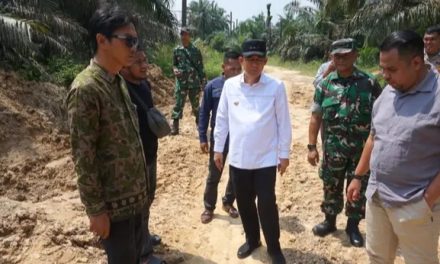 Bupati Muaro Jambi Tinjau Perbaikan Jalan Rusak Di Sungai Bahar, Infrastruktur Jadi Prioritas