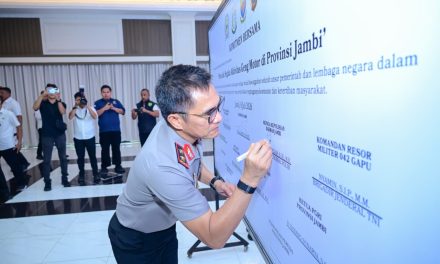 Polda Jambi Perkuat Sinergi Lintas Sektoral, Deklarasikan Strategi Bersama Berantas Geng Motor