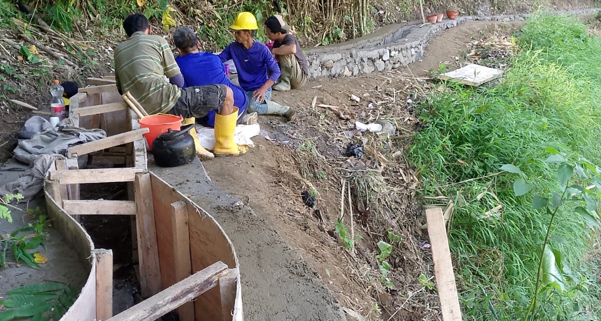 P3A Sanggar Mukti Bangun Saluran Irigasi, Dukung Pasokan Air Untuk 15 Hektare Sawah