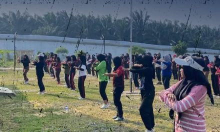 Awali Hari Dengan Semangat, Warga Binaan Lapas Perempuan Kelas IIB Jambi Ikuti Senam Pagi Bersama