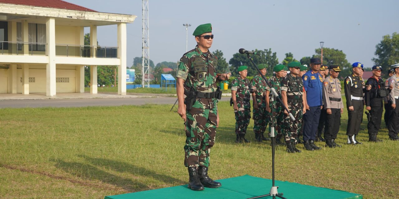 Danrem 042/Gapu Pimpin Apel Gelar Pasukan Pengamanan VVIP Kunker Wapres RI di Jambi