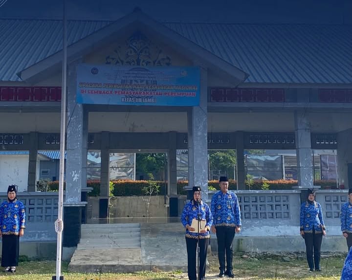 Lapas Perempuan Kelas IIB Jambi Gelar Upacara Hari Kesadaran Nasional, Warga Binaan Ikut Tanamkan Nilai Kebangsaan