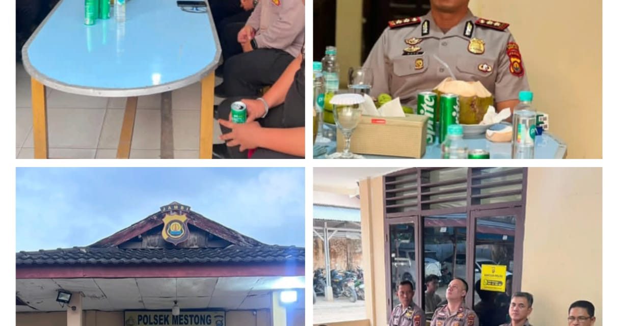Kunjungi Polsek Mestong, Kapolres Muaro Jambi Tekankan Disiplin Dan Profesionalisme Personel