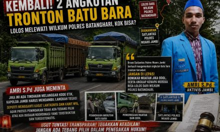 Kembali! Dua Tronton Batu Bara Melintas Wilayah Hukum Polres Batanghari, Aktivis Desak Pengawasan Diusut