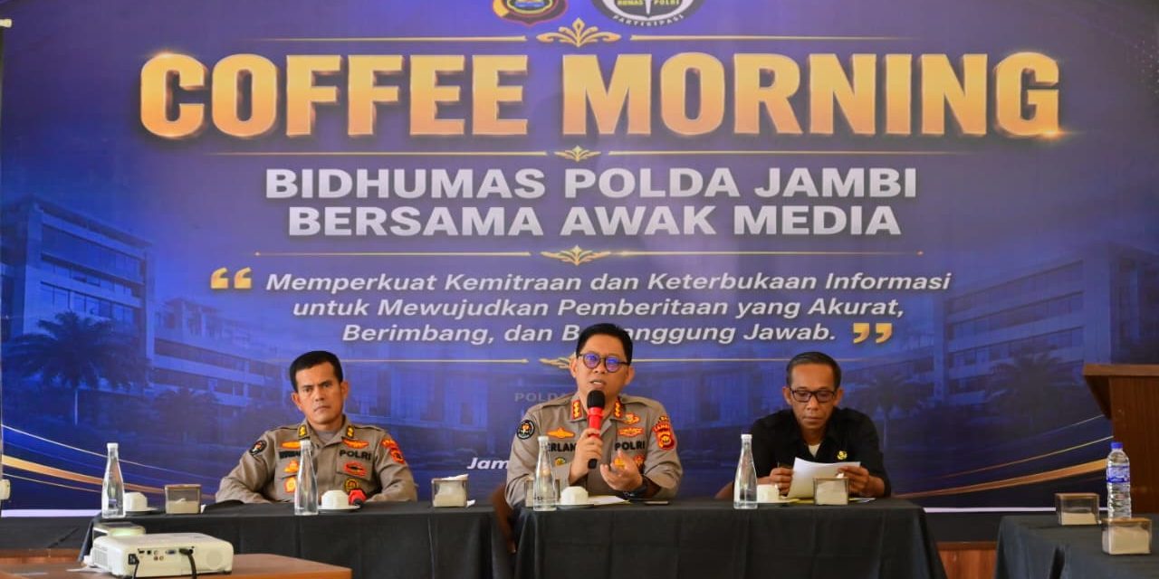 Bidhumas Polda Jambi Gelar Coffee Morning, Perkuat Sinergitas Bersama Insan Pers