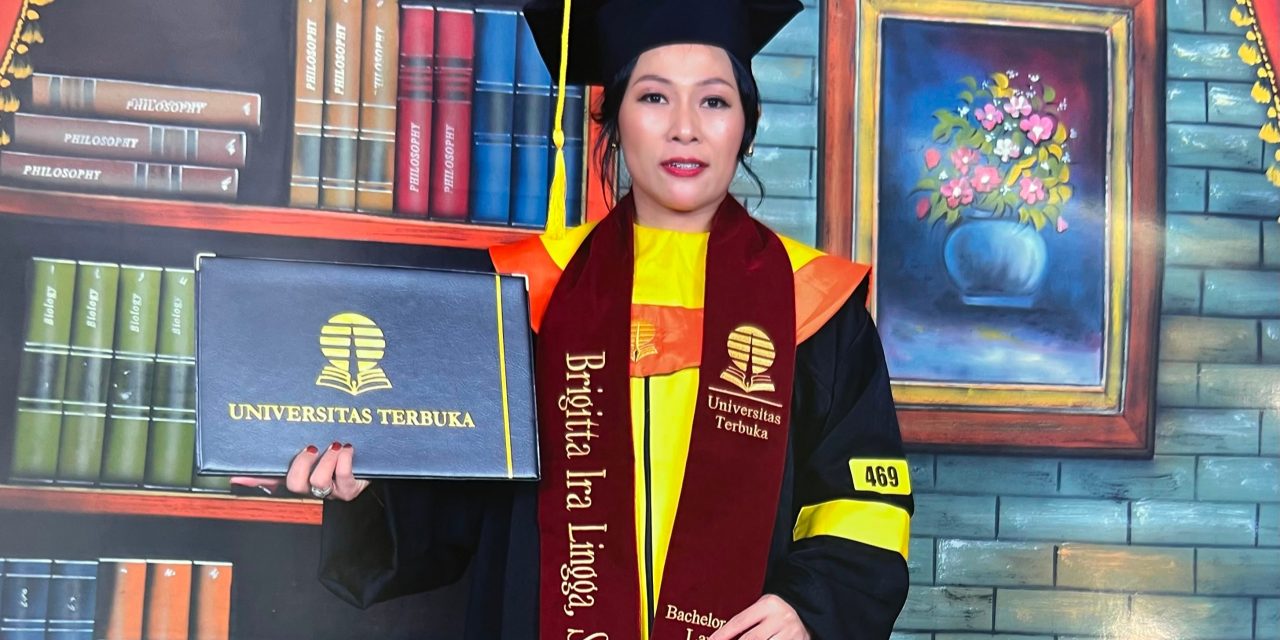 Ketua Umum FERADI WPI Ucapkan Selamat kepada Brigitta Ira Lingga atas Raihan Gelar Sarjana Hukum Universitas Terbuka