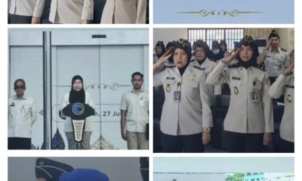 Kalapas Perempuan Kelas IIB Jambi Meita Eriza Ikuti Apel Bersama Kementerian Koordinator Bidang Hukum, HAM, Imigrasi, Dan Pemasyarakatan