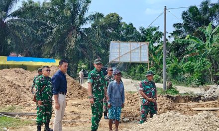 Kasiter Korem 042/Gapu Tinjau Pembangunan Jembatan Program Karya Bakti Skala Besar TA 2026 di Sarolangun
