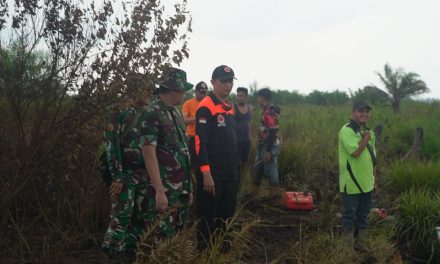 Kasrem 042/Gapu Tinjau Lokasi Karhutla Di Muaro Jambi, Pastikan Api Padam Dan Pendinginan Berjalan Optimal