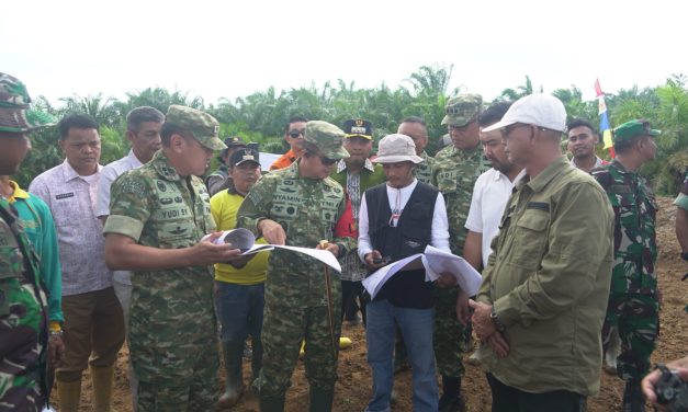 Pastikan Percepatan Program Ketahanan Pangan, Danrem 042/Gapu Tinjau Cetak Sawah Rakyat Di Tebo