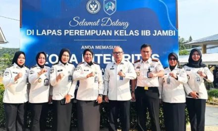 Sambut Hangat, Lapas Perempuan Jambi Terima Kunjungan Inspektur Wilayah IV Inspektorat Jenderal Pemasyarakatan