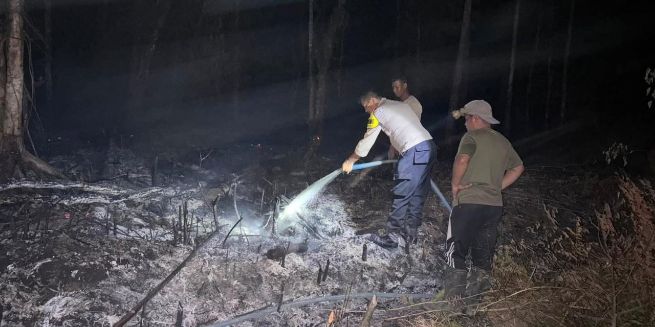 Polsek Kumpeh Ulu Gencarkan Imbauan Cegah Karhutla, Warga Diminta Tidak Membuka Lahan dengan Cara Dibakar