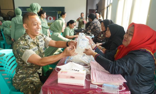 Peringati HUT Ke-1 Kodam XX/TIB, Korem 042/GAPU Gelar Donor Darah di Makodim 0415/Jambi
