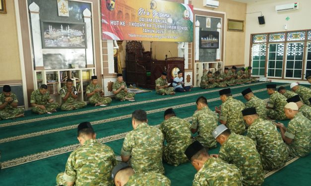 Korem 042/Garuda Putih Gelar Doa Bersama Peringati HUT Ke-1 Kodam XX/Tuanku Imam Bonjol