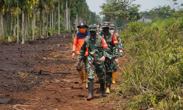 Danrem 042/Gapu Terjun Langsung Padamkan Karhutla Di Lahan Gambut Air Merah