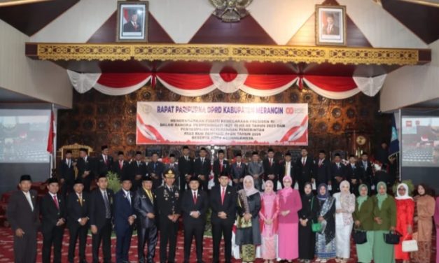 Kapolres Merangin Hadiri Sidang Tahunan MPR RI dan Dengarkan Pidato Kenegaraan Presiden