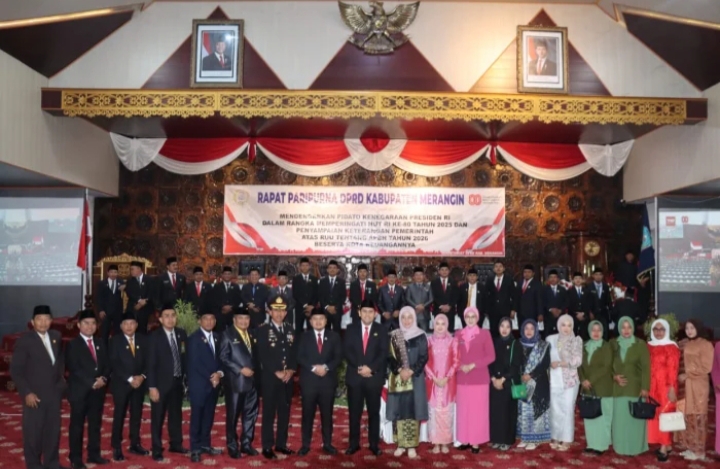 Kapolres Merangin Hadiri Sidang Tahunan MPR RI dan Dengarkan Pidato Kenegaraan Presiden