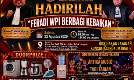 FERADI WPI Berbagi Kebaikan, Pesta Rakyat Hadirkan Hadiah, Santap Malam dan Konsultasi Hukum Gratis