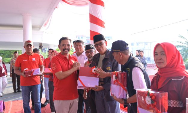 Wakapolda Jambi Ikuti Pemasangan 1.000 Bendera Merah Putih Sambut HUT Ke-81 RI