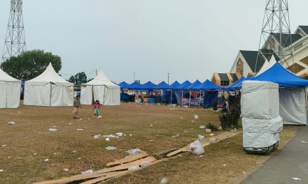 Sampah Berserakan di Arena Pameran HUT RI Ke-81 Jambi, Kebersihan Jadi Sorotan