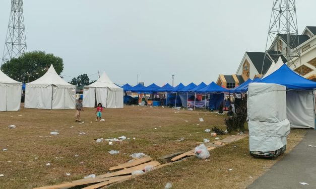Sampah Berserakan di Arena Pameran HUT RI Ke-81 Jambi, Kebersihan Jadi Sorotan
