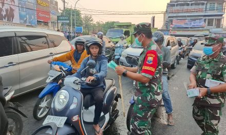 Danrem 042/Gapu Bagikan 6.000 Masker, Imbau Masyarakat Jaga Kesehatan